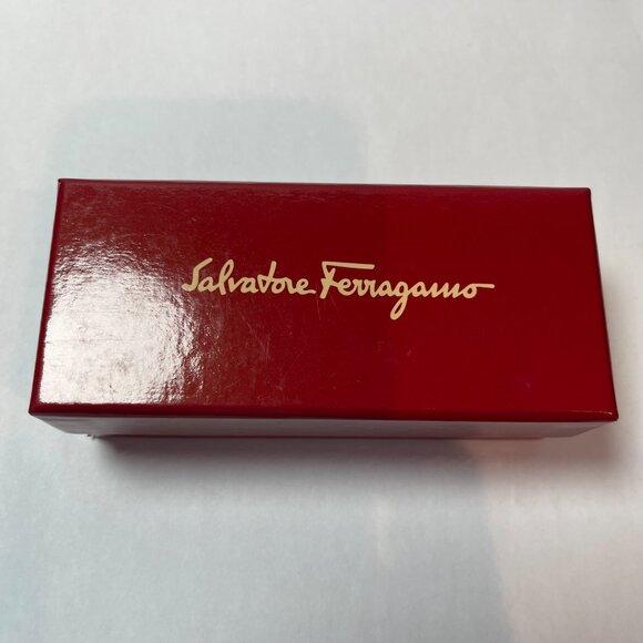 Salvatore Ferragamo Black Grosgrain Vara Bow Hair Clip, Silvertone Buckle - NWT - Picture 6 of 9